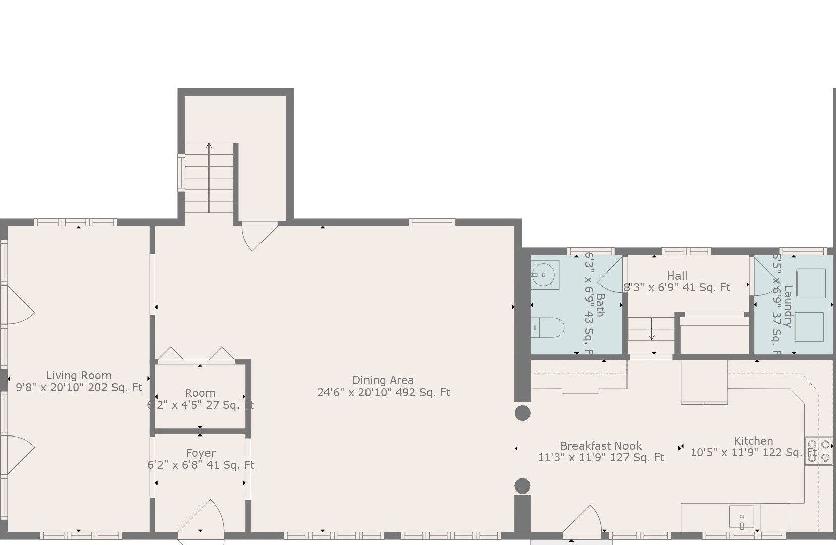 Carriage house 1st floor